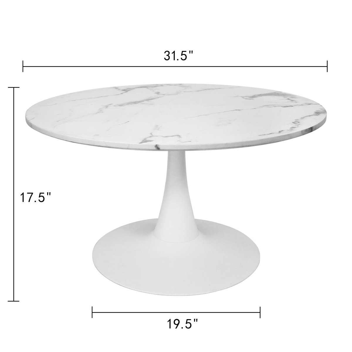 Zipcode Design™ Eatman Pedestal Coffee Table & Reviews Wayfair